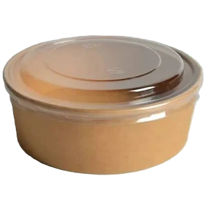 Kraft salad bowl with lid